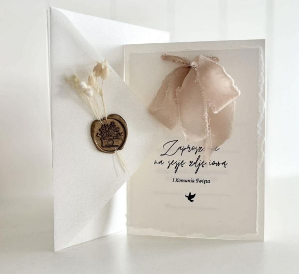 Zaproszenie na komunijną sesję zdjęciową